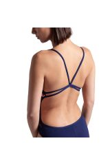 Multi Stripes Swimsuitalylace Back Kadın Yüzücü Mayosu 007158710