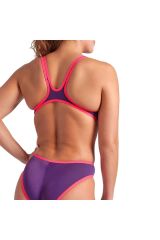 One Biglogo One Piece Kadın Mor Yüzücü MayosU