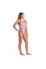 Dices Swimsuit Super Fly Back Kadın Pembe Yüzücü Mayosu 009464950