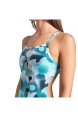 Camouflage Swimsuit Challenge Back Kadın Beyaz Yüzücü Mayosu 009065660