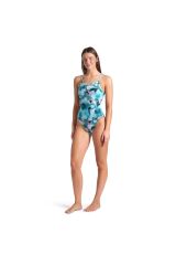 Camouflage Swimsuit Challenge Back Kadın Beyaz Yüzücü Mayosu 009065660