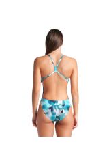 Camouflage Swimsuit Challenge Back Kadın Beyaz Yüzücü Mayosu 009065660