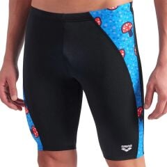 Mushrooms Swim Jammer Erkek Siyah Yüzücü Mayosu