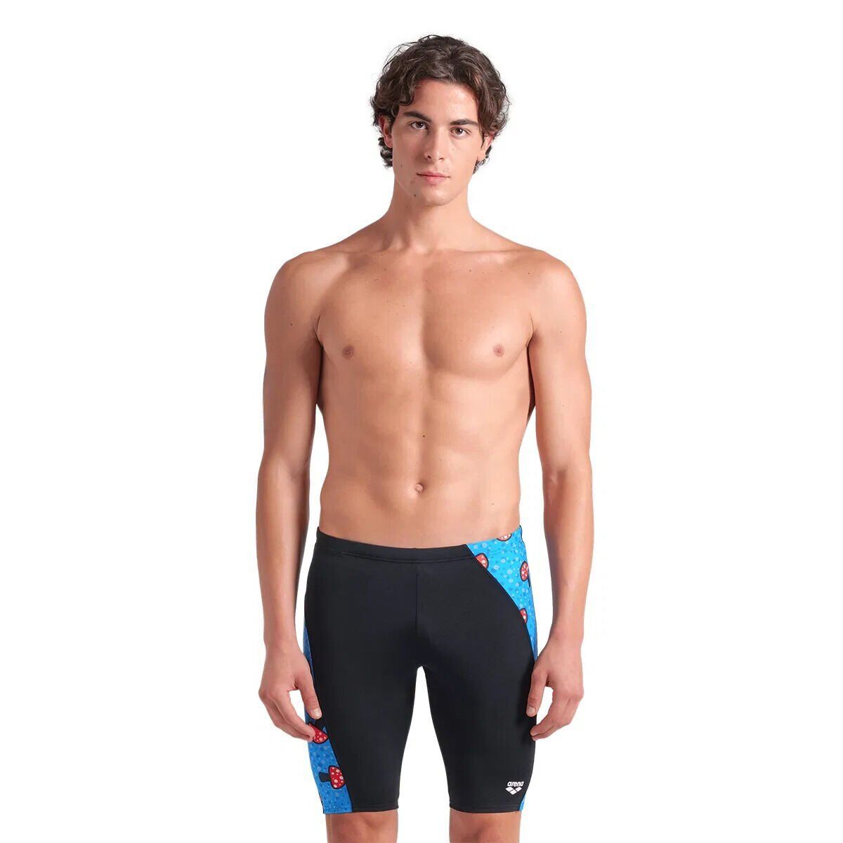 Mushrooms Swim Jammer Erkek Siyah Yüzücü Mayosu