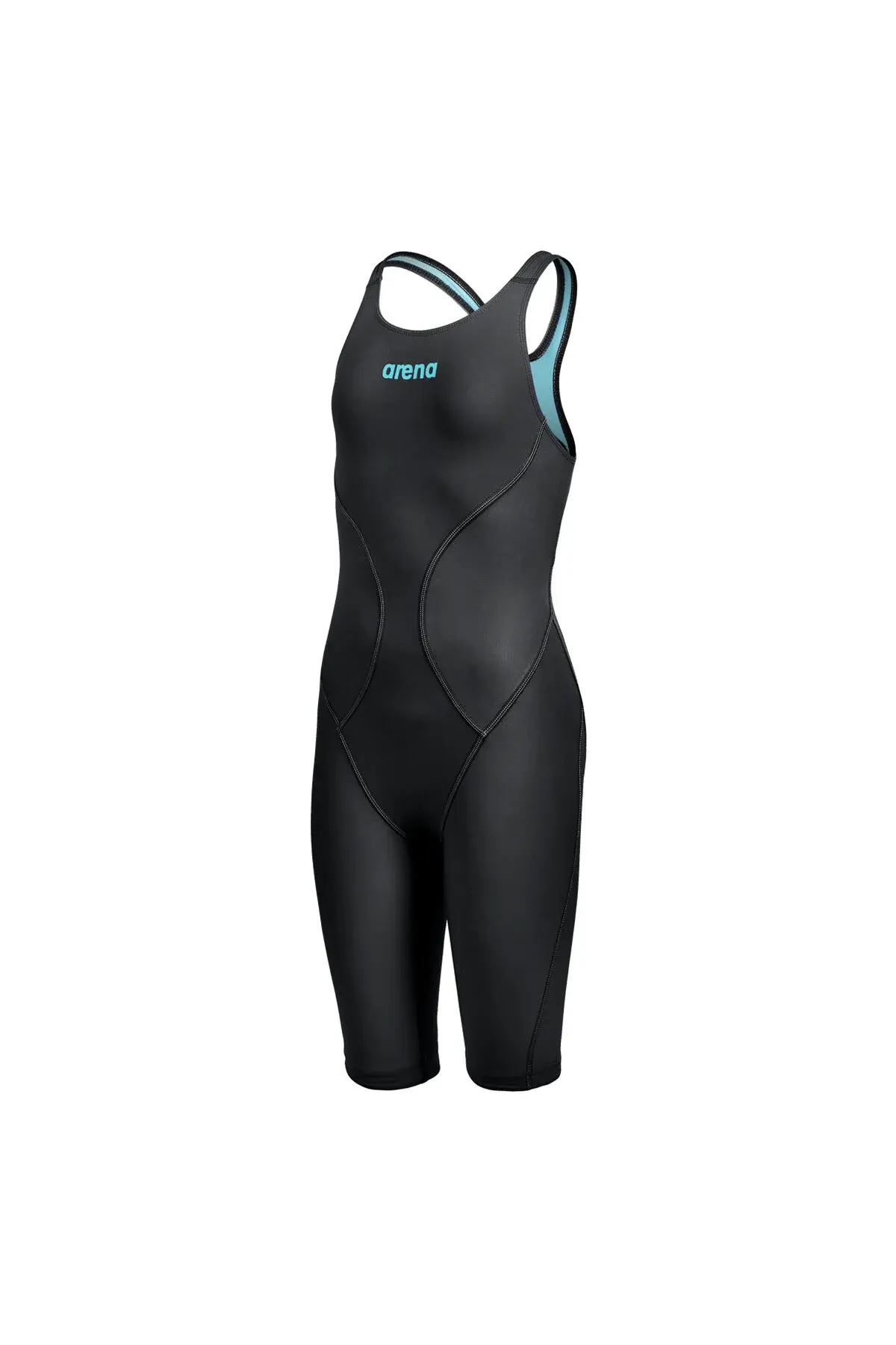 Arena Powerskin Impulso Ob Jr Çocuk Siyah Yarış Mayosu