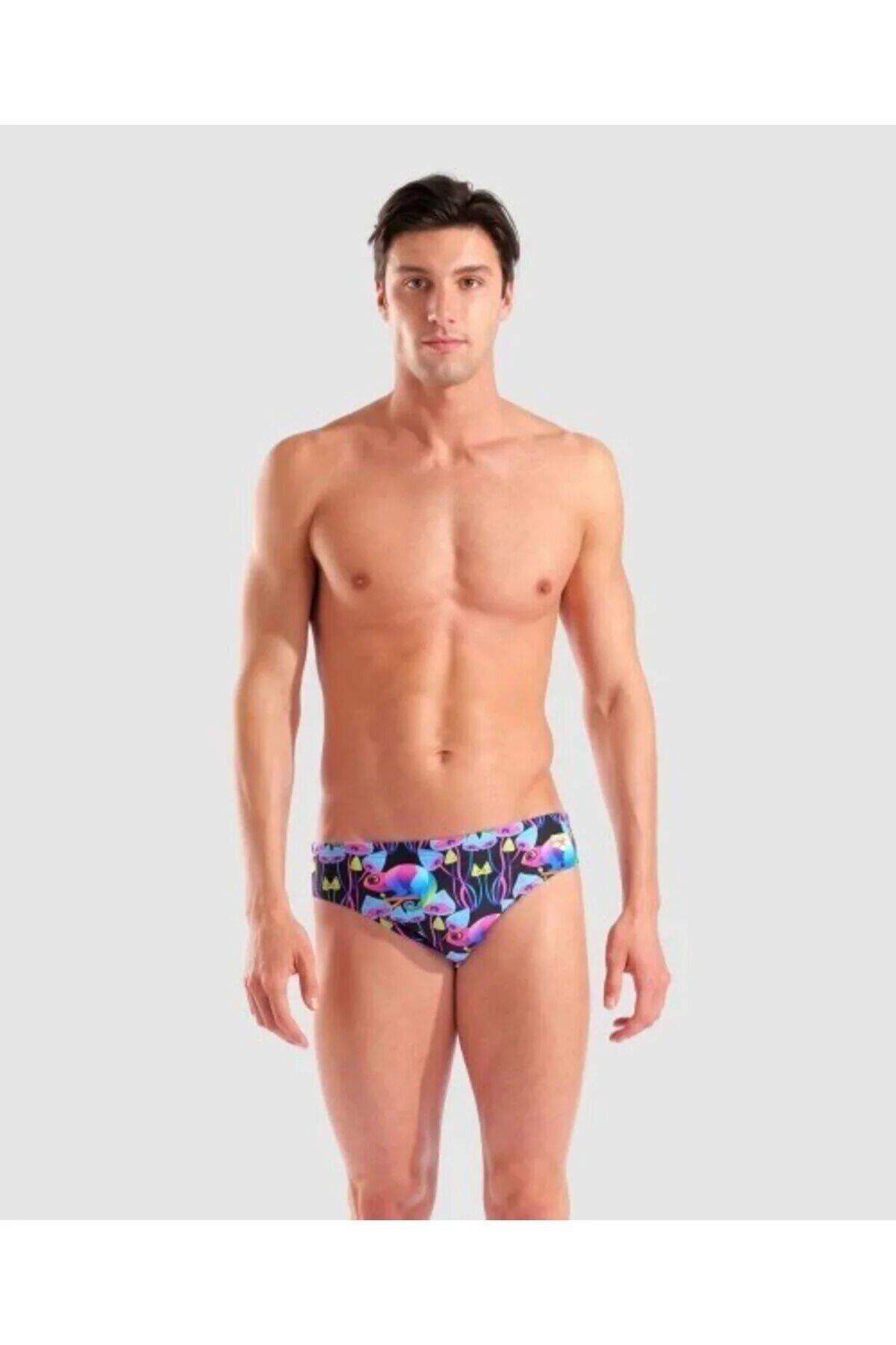 MEN'S MULTI CHAMELEONS SWIM BRIEFS 90 CM (BEL ÖLÇÜSÜ)