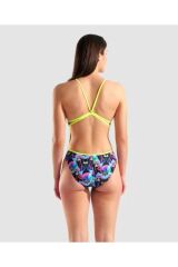 WOMEN'S MULTI CHAMELEONS SWIMSUIT LACE BACK 38