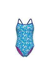 Flowers Swimsuit Challenge Back Kadın Mayo 34