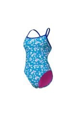 Flowers Swimsuit Challenge Back Kadın Mayo 32