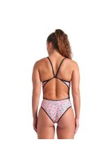 Dices Swimsuit Super Fly Back Kadın Pembe Yüzücü Mayosu 009464950 34