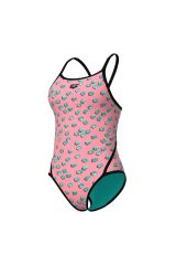Dices Swimsuit Super Fly Back Kadın Pembe Yüzücü Mayosu 009464950 34
