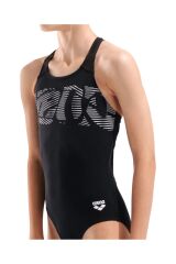 Graphic Swimsuit V Back Kız Çocuk Mayo 12-13 YAŞ