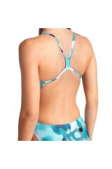 Camouflage Swimsuit Challenge Back Kadın Beyaz Yüzücü Mayosu 009065660 40