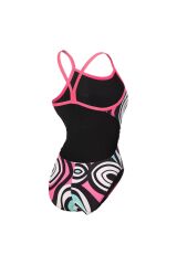 Illusion Swimsuit Challenge Back Kadın Çok Renkli Yüzücü Mayo 010736590 40