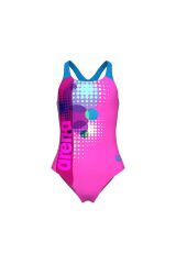 Girl's Dots Swimsuit Swim Pro Back Kız Çocuk Mayo 6-7 YAŞ