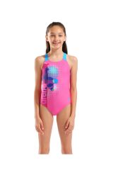 Girl's Dots Swimsuit Swim Pro Back Kız Çocuk Mayo 12-13 YAŞ