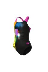 Girl's Dots Swimsuit Swim Pro Back Kız Çocuk Mayo 6-7 YAŞ