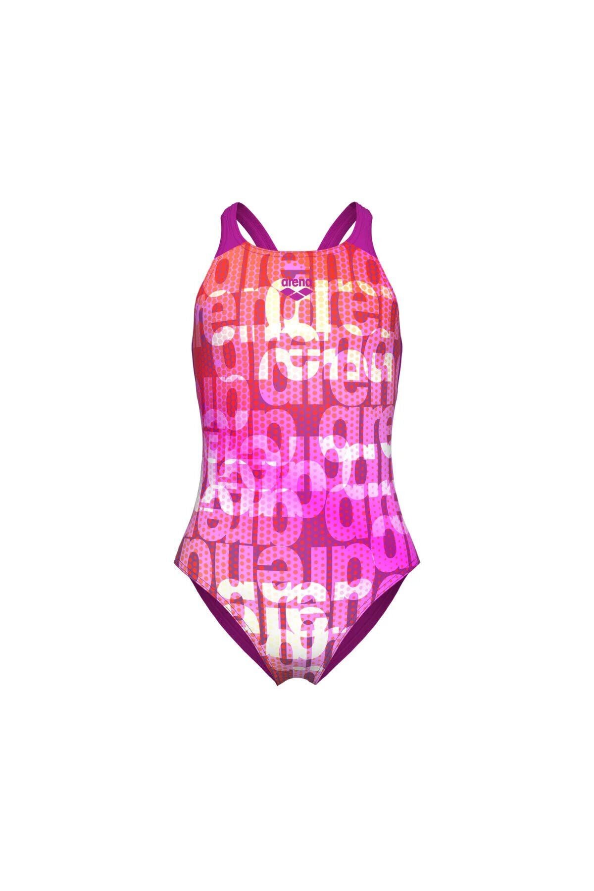 Multi Colours Swimsuit V Back Kız Çocuk Mayo 8-9 YAŞ