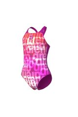 Multi Colours Swimsuit V Back Kız Çocuk Mayo 12-13 YAŞ