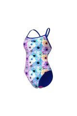 W BLURRED SWIMSUIT CHALLENGE BACK WHITE MULT 30