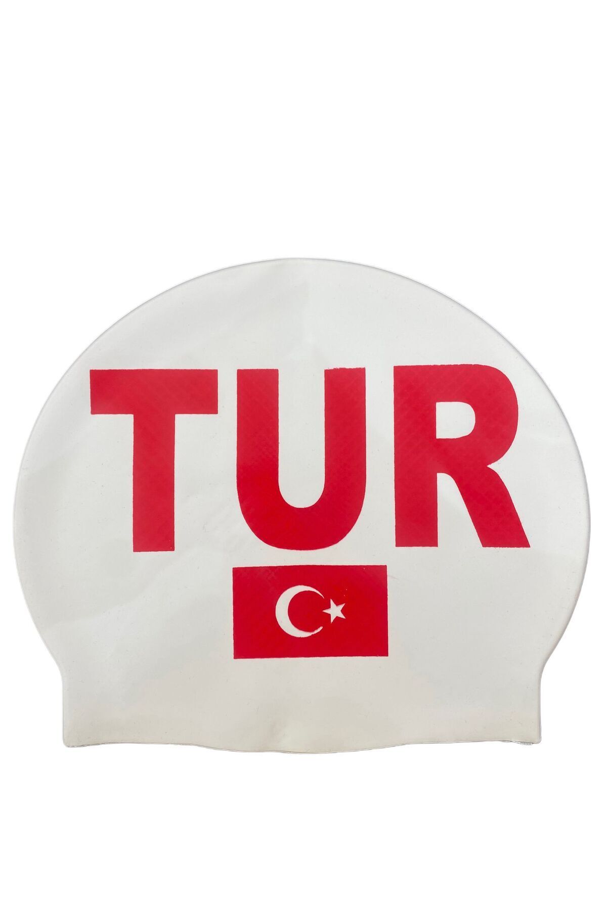 MİLLİ TAKIM BAYRAKLI SLİKON DELUXE YÜZÜCÜ HAVUZ VE DENİZ BONESİ Beyaz - Tek Ebat