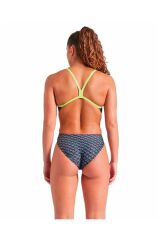 W Monogram Swimsuit Challenge Back Kadın Antrenman Mayosu 38
