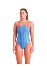 W Monogram Swimsuit Challenge Back Kadın Antrenman Mayosu 36