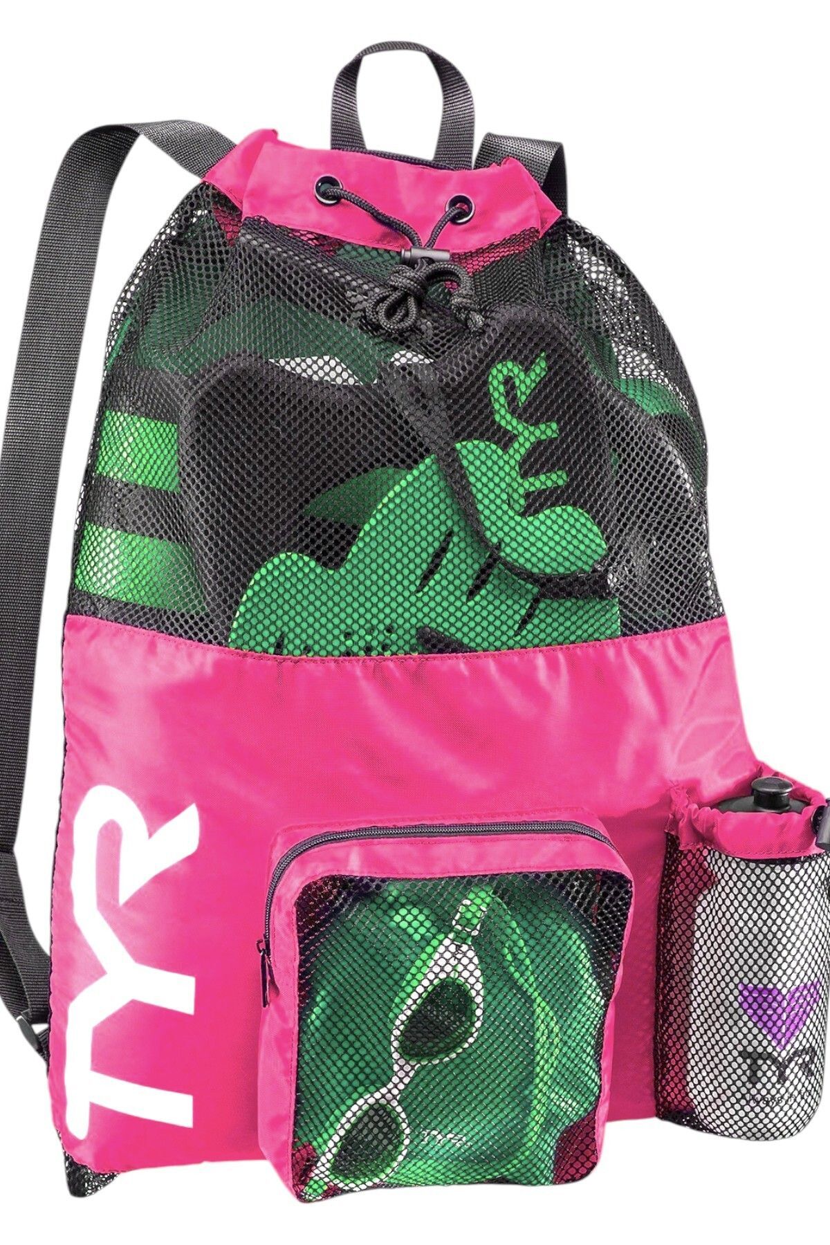 Big Mesh Mummy Yüzücü Sırt Çantası 40 Litre Pembe