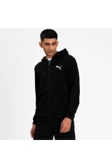 Erkek Kapşonlu Sweat Ceket Ess Small Logo Fz Hoodie Tr Black-c 58670451