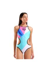 One Placement Swimsuit Tech Back Kadın Çok Renkli Yüzücü Mayo 010671505 40
