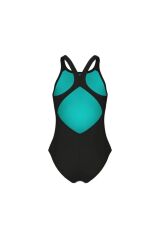 Girl's Multi Colours Swimsuit V Back Kız Çocuk Yüzücü Mayo 009007509