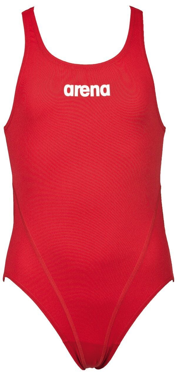 G SOLID SWIM TECH JR RED,WHITE