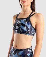 WOMEN'S BRA TOP/BLACK-NAVY MULTI-BLACK NAVY MULTI BLACK KADIN  TEK ÜST