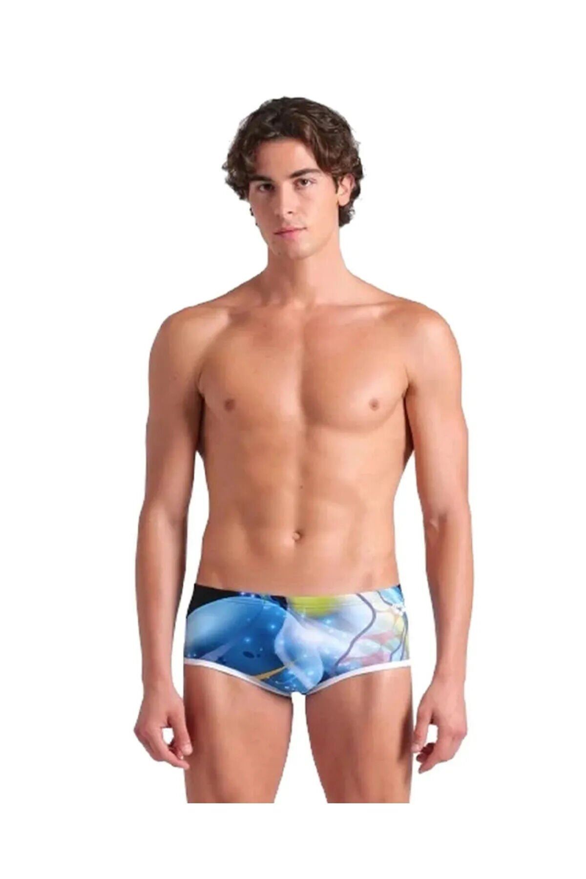 M One Print Low Waist Short Erkek Antrenman Mayosu 90 CM (BEL ÖLÇÜSÜ)