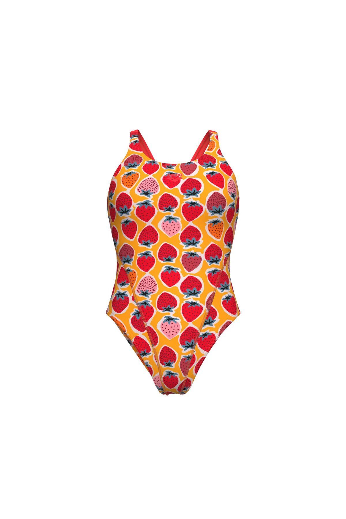 WOMEN'S ARENA STRAWBERRY SWIMSUIT SWIM KADIN YÜZÜCÜ MAYOSU