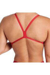 Team Swimsuit Challenge Solid Kadın Kırmızı Yüzücü Mayosu 004766450