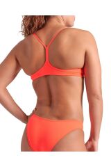 WOMENS ARENA BIKINI BANDEAU SOLID/BRIGHT CORAL-PURPLE KADIN BİKİNİ TAKIMI 38