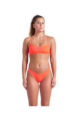 WOMENS ARENA BIKINI BANDEAU SOLID/BRIGHT CORAL-PURPLE KADIN BİKİNİ TAKIMI 38