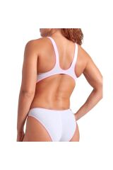 WOMEN'S ARENA ONE NEXT SWIMSUIT WHITE-SHOCKING PINK 38