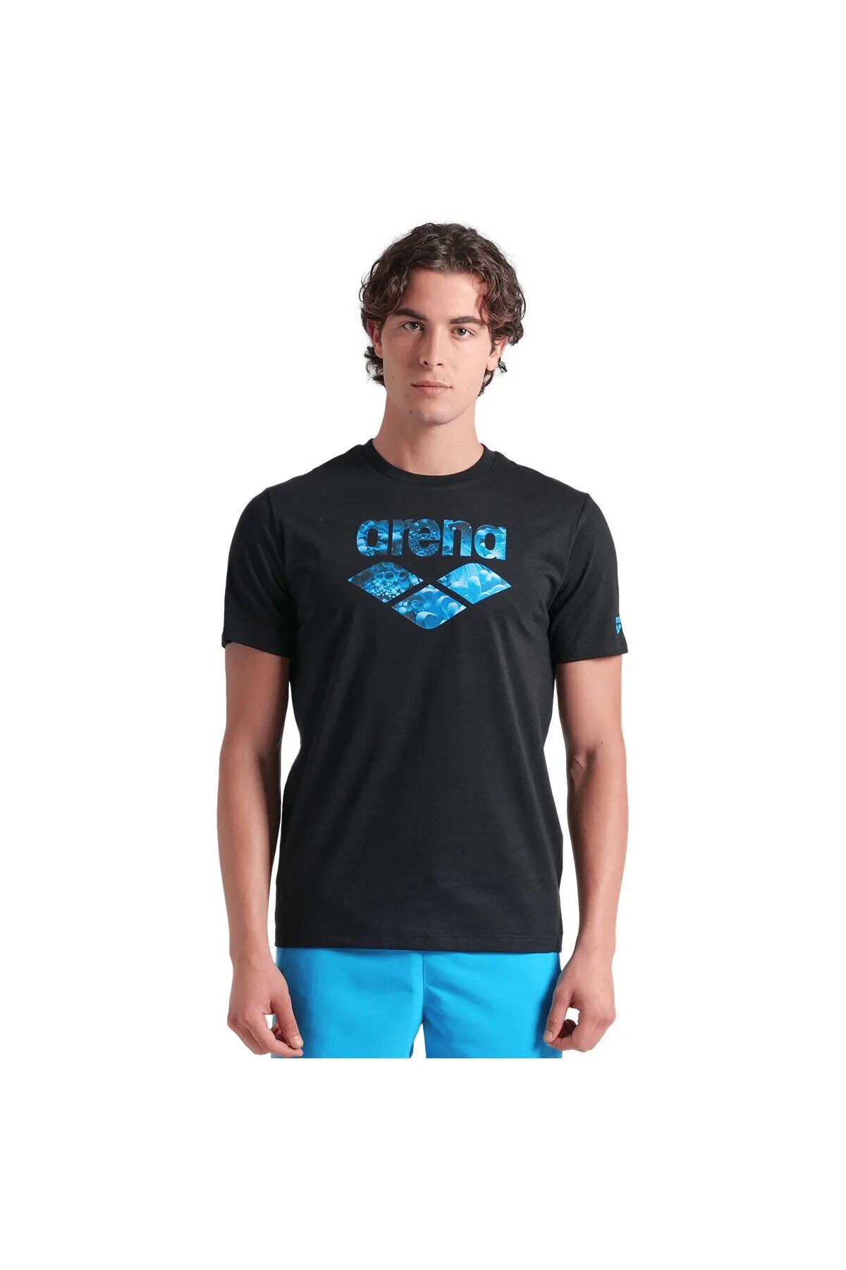 Water Prints Erkek Siyah Günlük Stil T-Shirt 009403500 S