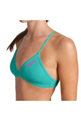 Team Swim Top Tie Back Solid Kadın  Yüzücü Bikini ÜSTÜ 004768890 36