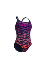 WOMEN'S ARENA SURFS UP SWIMSUIT LIGHTDROP BACK KADIN YÜZÜCÜ MAYOSU