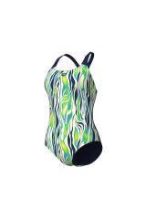WOMEN'S ZEBRA STRIPES SWIMSUIT SWIM PRO BACK KADIN YÜZÜCÜ MAYOSU