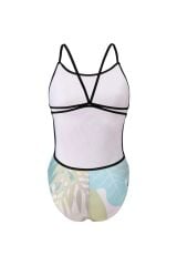 WOMEN'S ARENA LIGHT FLORAL SWIMSUIT LACE BACK KADIN YÜZÜCÜ MAYOSU