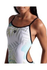 WOMEN'S ARENA LIGHT FLORAL SWIMSUIT LACE BACK KADIN YÜZÜCÜ MAYOSU