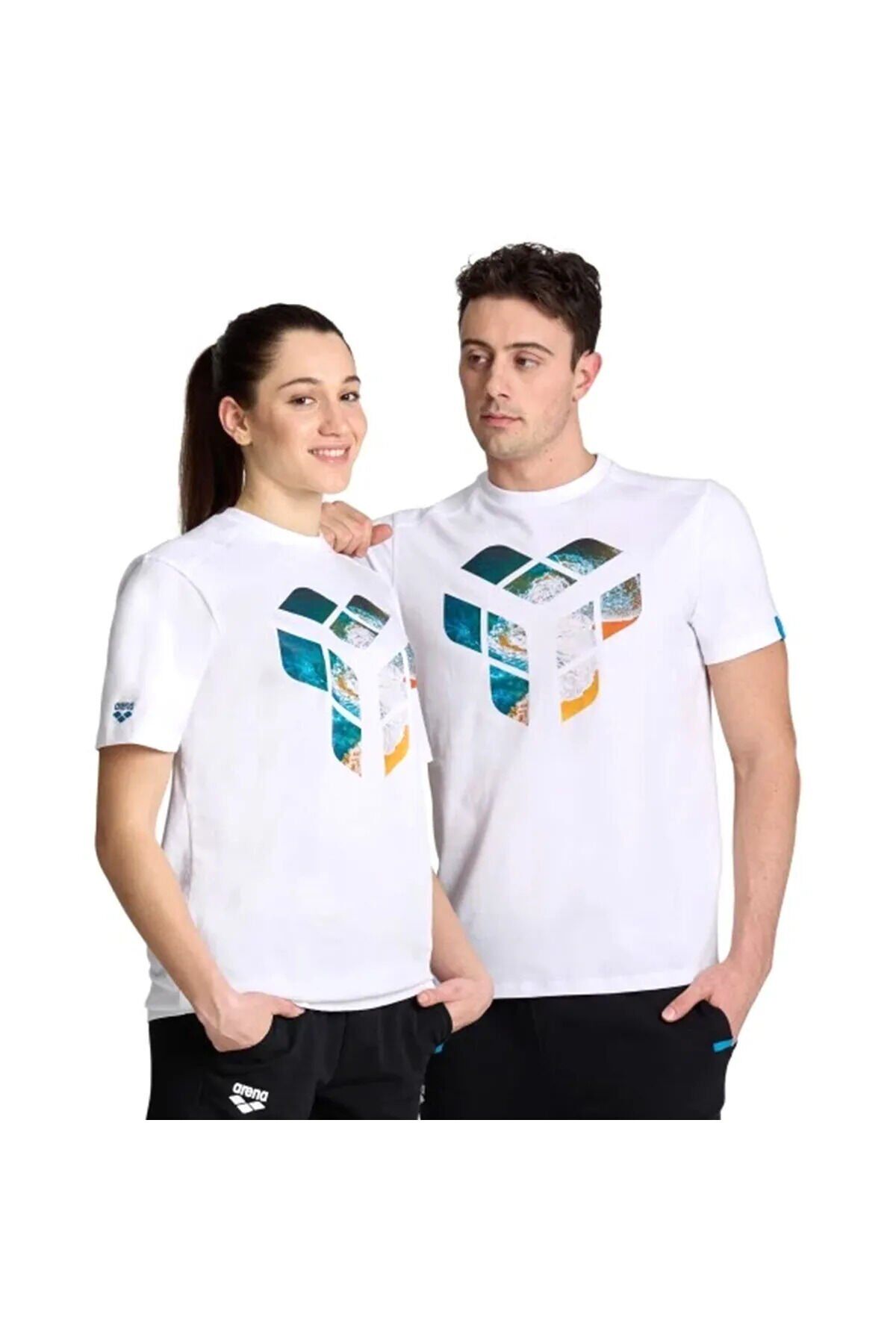 Planet Water Unisex Beyaz Günlük Stil T-Shirt 006811100