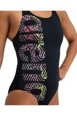 WOMEN ARENA KIKKO PRO SWIMSUIT V BACK GRAPHIC KADIN YÜZÜCÜ MAYOSU