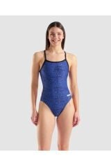 W SNAKE SKIN SWIMSUIT CHALLENGE/BLACK-TEAM R