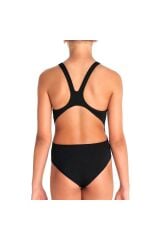 Team Swimsuit Swim Tech Solid Çocuk Siyah Yüzücü Mayosu 004764550