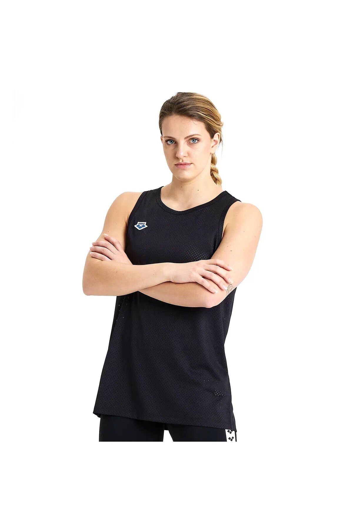 Icons Tank Top Mesh unisex Siyah Günlük Stil Tişört 005107552